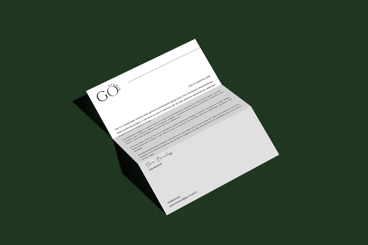 Carta intestata GO Studio